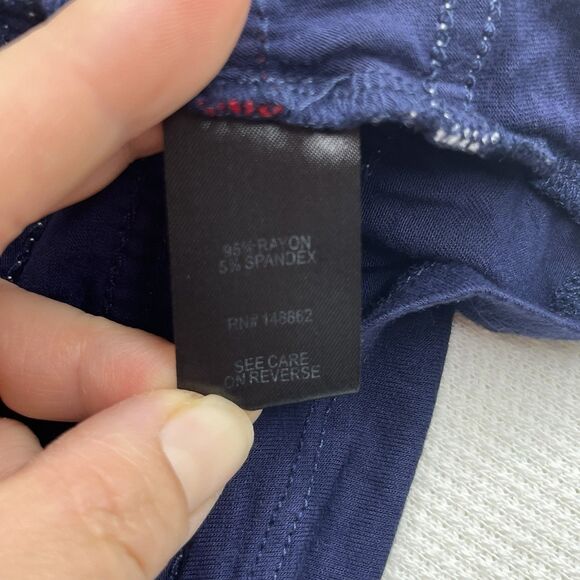 Torrid 3 Piece Bundle Super Soft Blue Baby Doll Top Striped V Neck Sleeveless - Picture 9 of 16